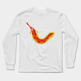 Cute Little Red Eel Long Sleeve T-Shirt